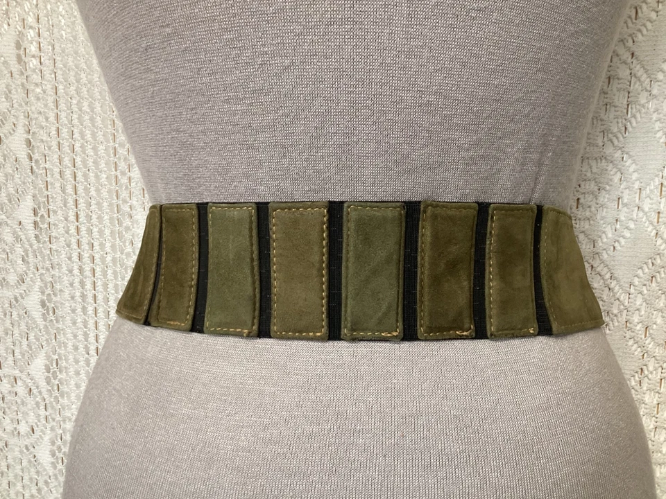 Escada Ceinture Femme en Daim Vert Velours Vintage  ( ACV05/31/05-25LEE ) - Photo 3/4