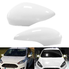 Links+Rechts Weiß Spiegelkappe Abdeckung für Ford Fiesta VI CB1, CCN 2008-2017
