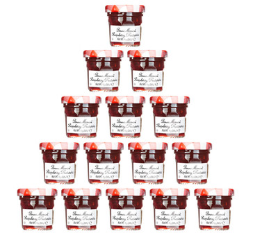 Bonne Maman Raspberry 1 Ounce Jars (Pack of 15) Highest Quality Fruit