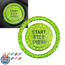 Engine Start Stop Button Bling Ring Cover,Key Ignition Starter and Knob Ring