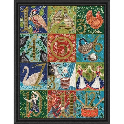 Bothy Threads 12 Days of Christmas Kit & Frame Counted Cross-Stitch