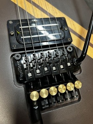 Electric Guitar Washburn N4 MIJ 1990s Black Custom Floyd Rose