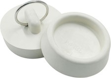2Pcs Rubber Drain Stopper Fits 1-1/2 Inch to 1-5/8 Inch, Bathtub Drain Plug with