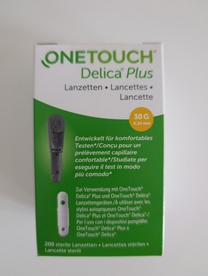 ONE TOUCH Delica Plus Lanzetten 200 Stück - OVP 