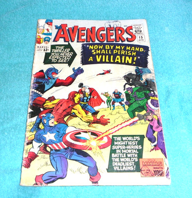 AVENGERS 15# _  4.5   MARVEL 1965 _  CAPTAIN AMERICA _ THOR - IRON MAN _ GIANT M