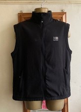 MENS KARRIMOR BLACK FLEECE LINED HIKING/OUTDOOR GILET/BODYWARMER SIZE XL