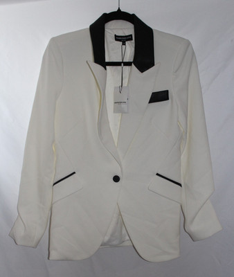 Generation Love Hudson Crepe Blazer WHITE BLACK NWT SZ M $385 ONE OF A KIND!
