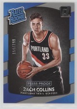 2017 Donruss Rated Rookies Press Proof Silver 154/299 Zach Collins Rookie RC 5r6