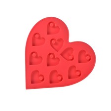 Heart Shape PENDANT SILICONE MOULD-EPOXY RESIN MOLD/HANGING DECOR TAG-KEYRING