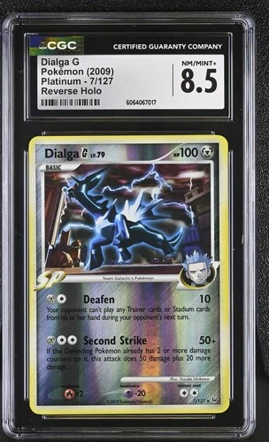 CGC 8.5 Dialga G 7/127 Reverse Holo Platinum Pokémon Card