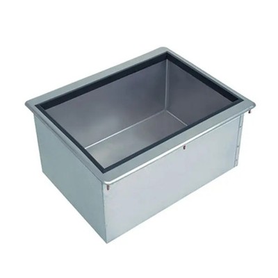 Advance Tabco D-12-IBL-X 18'' Stainless Steel Drop-In Ice Bin 23lb Ice Capacity