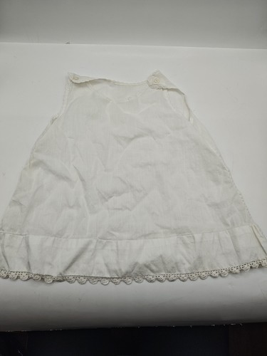 Vintage Child’s Cotton Slip – Delicate Stitching & Lace Trim – Heirloom Quality