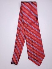 Dkny Mens Formal Necktie 56"Lx3.75"W Red Neck Tie