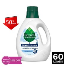 Seventh Generation Liquid Laundry Detergent - Free & Clear - 90 fl oz 0.19 per gallon