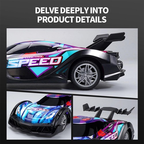 Vehículo de carreras eléctrico Q170 1/18 RC RWD Drift Car RTR con luces batería - Imagen 4 de 4