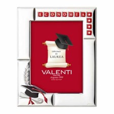 Cornice Porta Foto 13 x 18 Valenti In Argento Regalo Laurea Personalizzabile