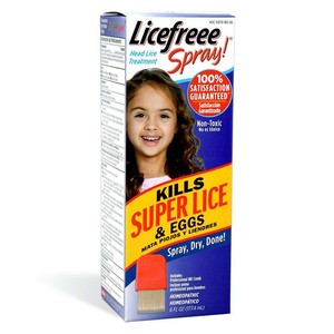 Licefreee Spray Head Lice Spray Super Treatment Kids Adults Kills