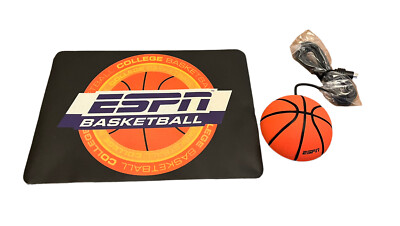 ESPN Basketball Computer Mouse And Pad OPEN BOX Collectible 6-Pin Connection