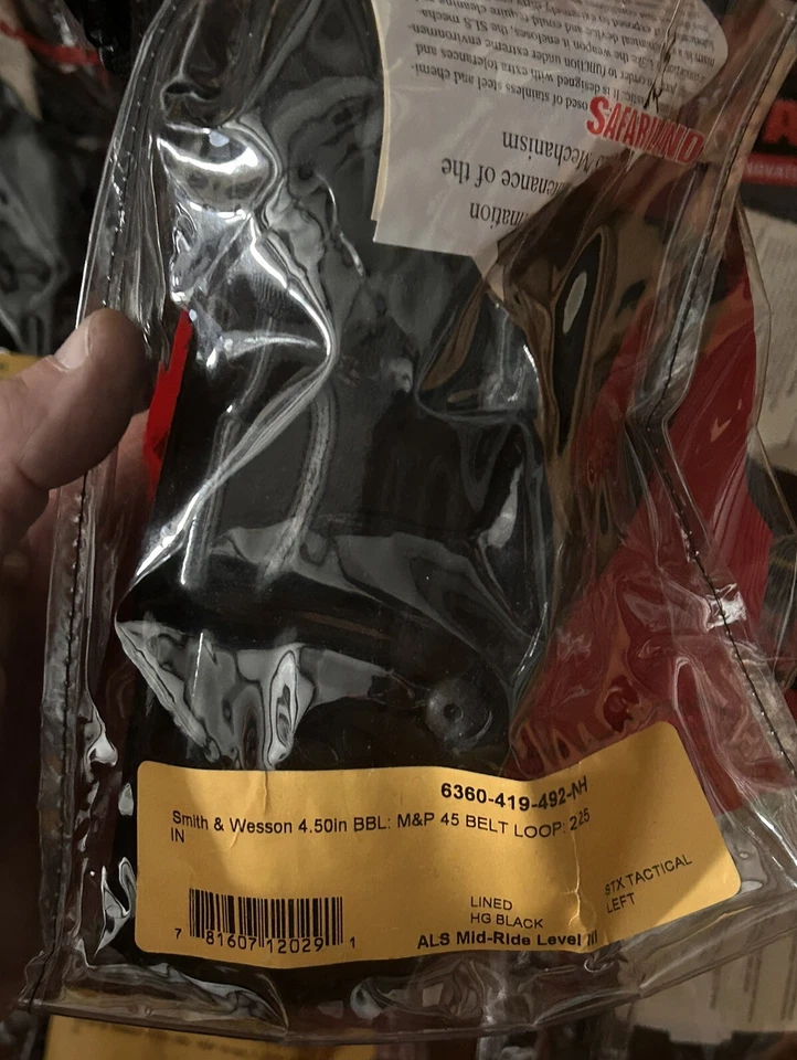 Safariland 6360 ALS/SLS Mid-Ride Level III Retention Duty Holster, M&P 45 S&W LH - Image 2 of 3