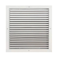 Fixed Louvre Grill Aluminum Extractor Fan Ventilation Wall Grill White
