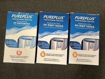 Lot Of 3 Pieces PUREPLUS Replacement Filter Cartridge PP-RWF0600A Comes As Shown