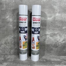 Siser EasyWeed  HTV White Heat Transfer Vinyl for T-Shirts 11.8" X 36" 2 Rolls