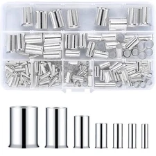 180 Pcs Wire Ferrules Kits Wire Crimp Connector Ferrules Silver Plated Copper Cr