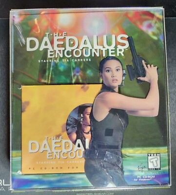 The Daedalus Encounter Big Box PC 3 Discs Manual Tia Carrere Includes Big Poster