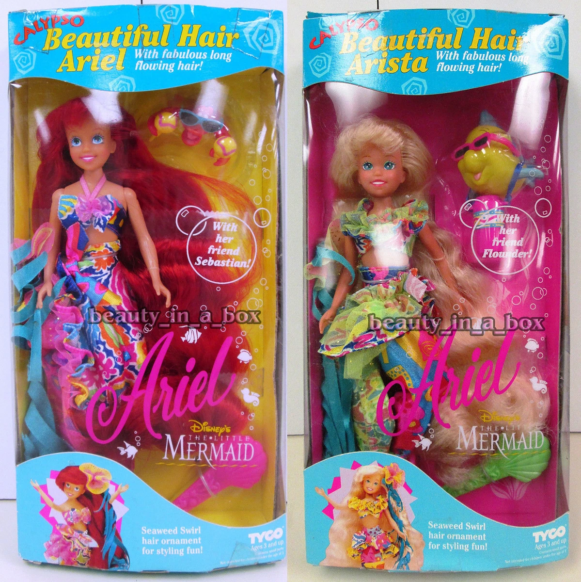 Beautiful hair ariel doll deals