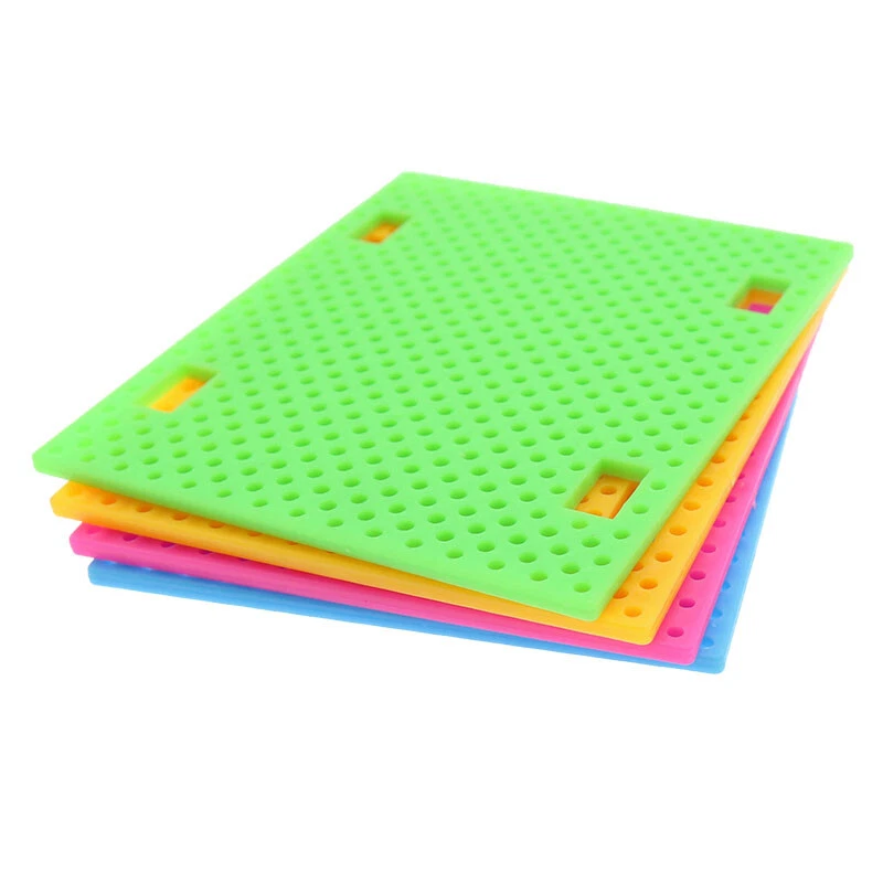 Car Chassis Perforated Plastic Panel Car Frame DIY For Robotic Toy Model Color - Image 2 of 4
