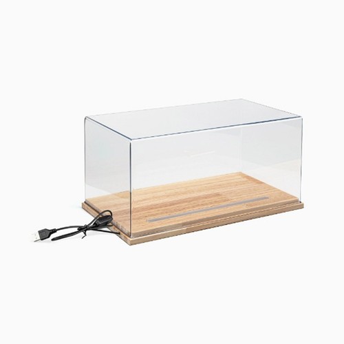 Diorama Acrylic Show Case Display Case With PU Leather Base For 1/18 Car ModelCl - Picture 17 of 19