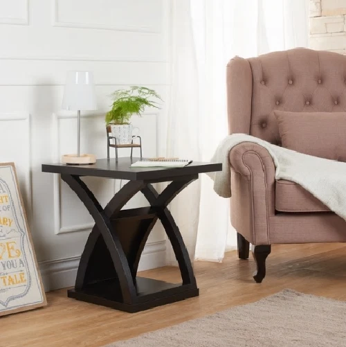 Espresso wood on sale end tables