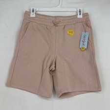 Cat  Jack Kids XL Pull On Fleece Knit Shorts Blush Pink Elastic Waist Pockets