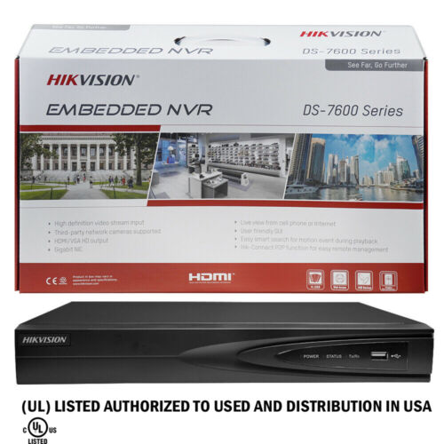 Hikvision 4K ip Security Camera System 8CH POE NVR 4MP WDR W/ Turret Audio - Picture 2 of 17