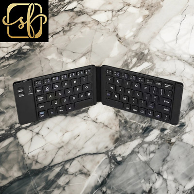 Black Wireless Folding Keyboard Bluetooth Keyboard with Touchpad for Windows, An