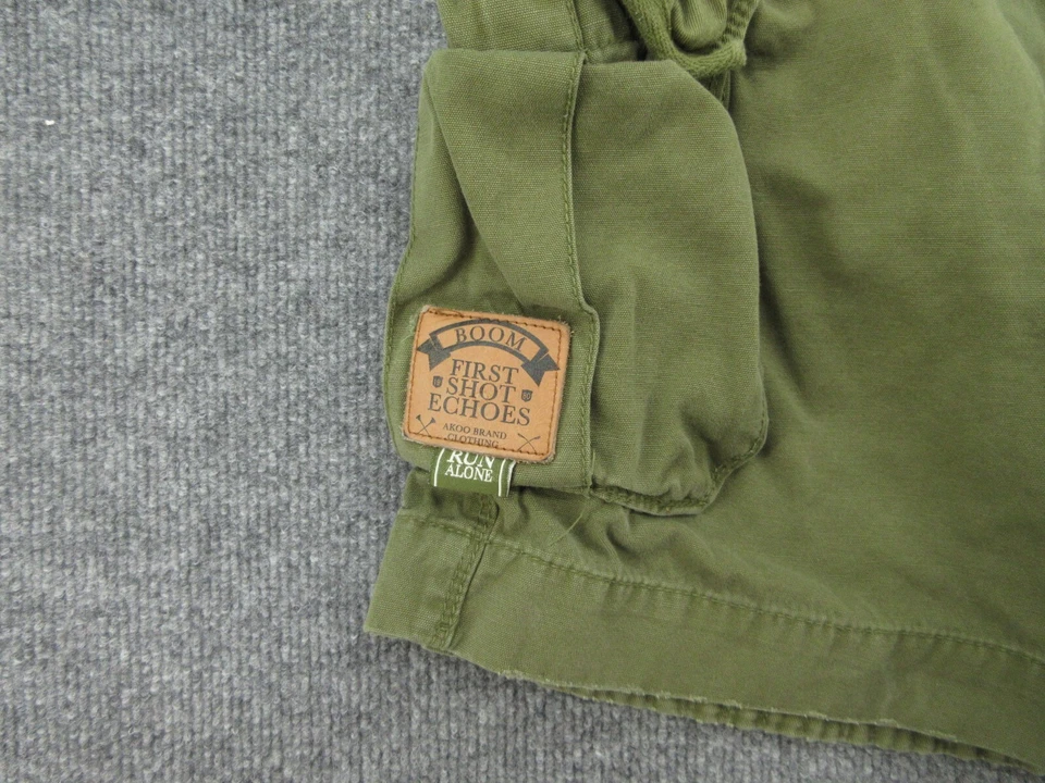 Pantalones Cortos Akoo Para Hombres 42 Verde Carga Parche Cazado Exterior Senderismo (SE ADAPTA A 42x12) Foto 4 de 4