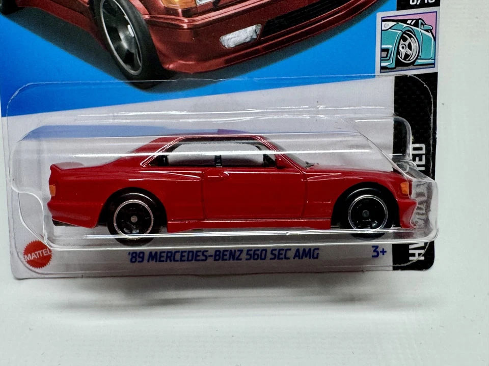 Mattel Hot Wheels 1989 Mercedes-Benz 560 Sec Amg 82/250 HW Modified 8/10 Toy Car - Image 2 of 4
