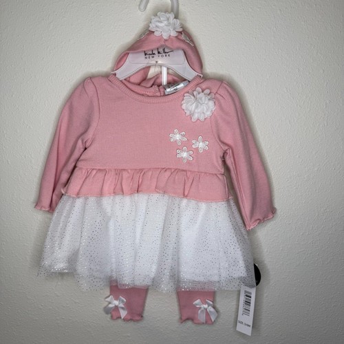 Nicole Miller Baby Girl 3-Piece Outfit Set – Size 3/6 Months - Picture 4 of 9