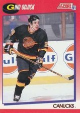 1991-92 Score Canadian Bilingual #237 Gino Odjick  Vancouver Canucks 