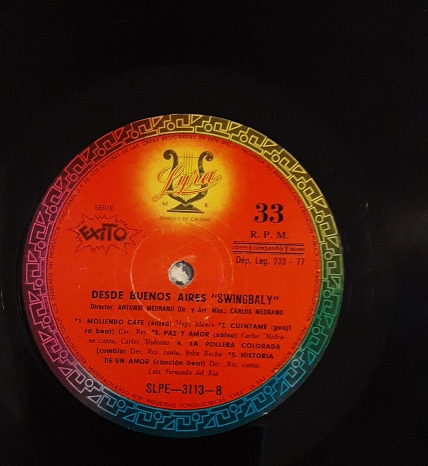 Orquesta Swingbali desde Buenos Aires, cumbia y Salsa, vinyl ,Para coleccionista - Image 3 of 4