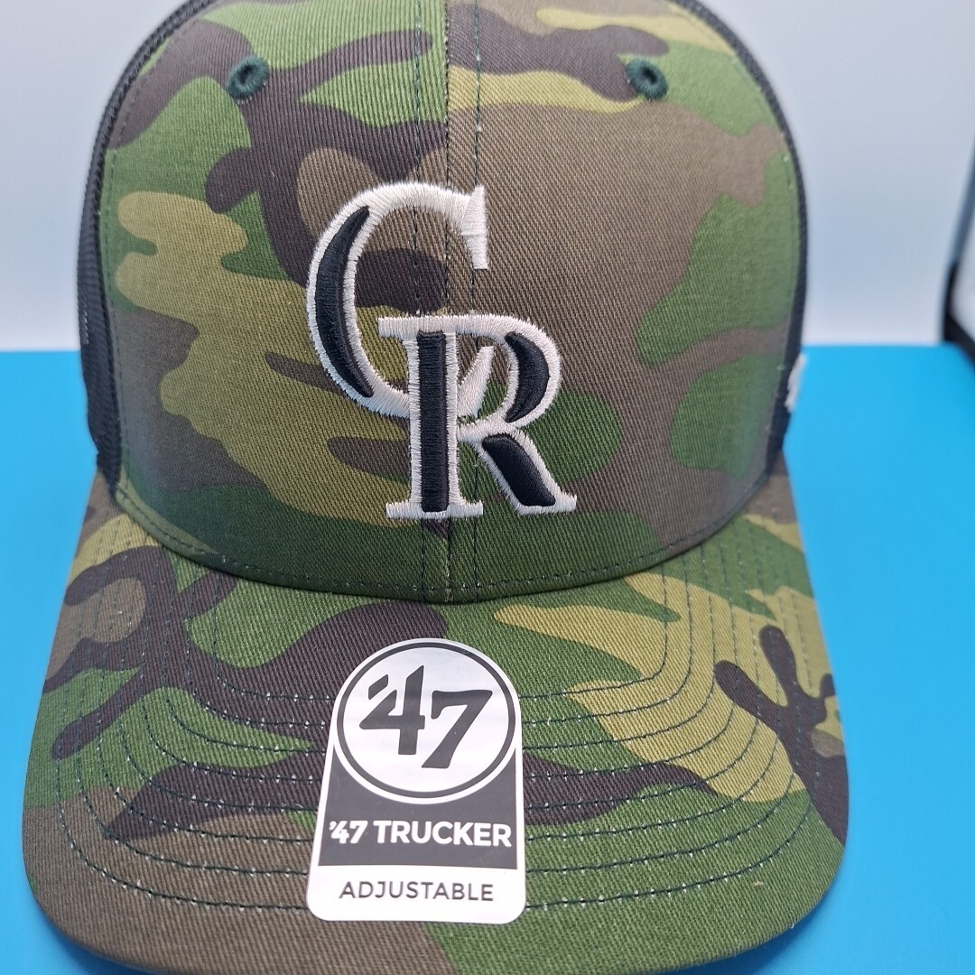 Casquette MLB Colorado Rockies '47 – Noire, Tricot Brodé, Taille Unique Homme