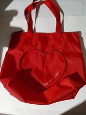 Victoria  s Secret Valentine's Day Red HEART PACKABLE Tote Shoulder Bag 2024 NWT