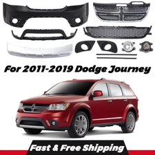 For 2011-2019 Dodge Journey Front Bumper Cover Kit With Fog Lamps