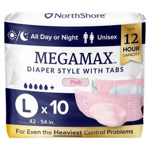 NorthShore MEGAMAX Pink - Adult Diaper Nappy - Picture 5 of 6
