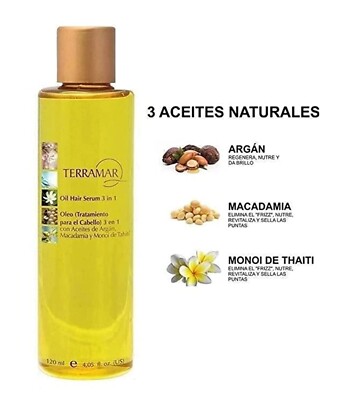 Oil Hair Serum Oleo By Terramar 120 ml