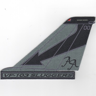 US NAVY VF-103 F-14 Tomcat Tailfin (Gray/Black Arrow/with Text)