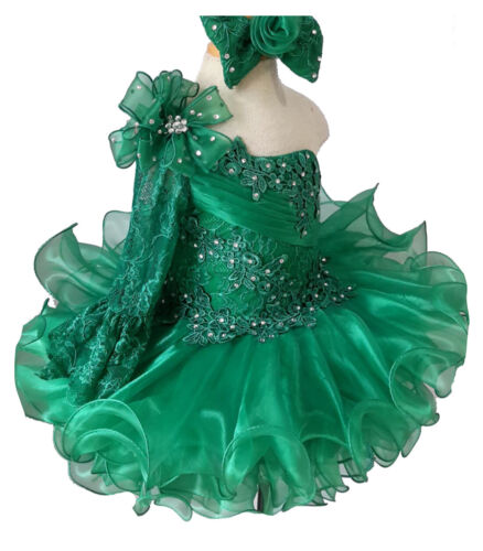 Jenniferwu Christmas Dress Girls' Tulle Flower Princess Wedding Dress 18-24M