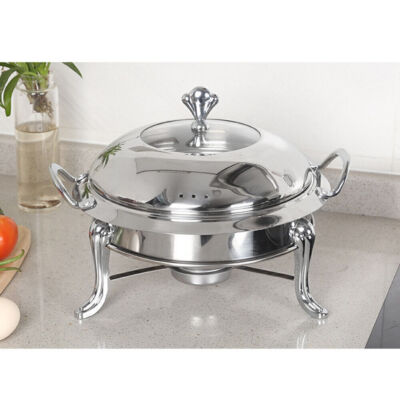 24cm Stainless Steel Chafer Chafing Dish Set Buffet Catering Food Warmer&Lid