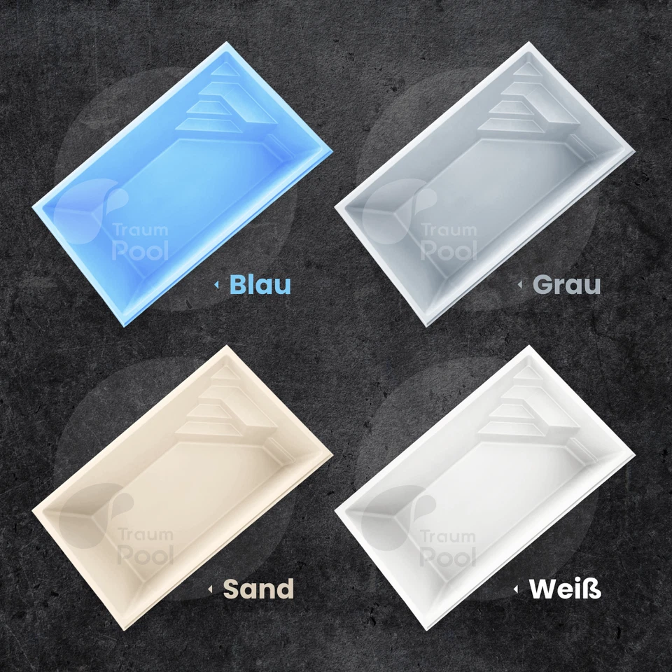 GFK Pool, Schwimmbecken 5,2 x 3 x 1,5 Einbaubecken Fertigpool HERSTELLER - Bild 2 von 4