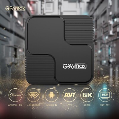10pcs/lot dhl free G96 MAX H618 Android 12.0 TV Box HDR10 6K 2.4G 5G Dual Wifi